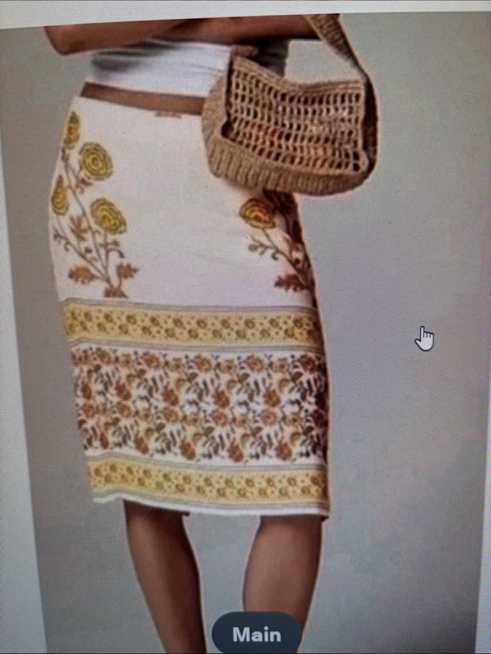 J. Crew Women’s Sunset Rose Block Print Skirt Size 6 Knee Length Floral NWT